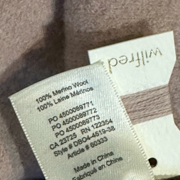 Aritzia Wilfred 100% Merino Wool Dujardin Jacket XS - Picture 9 of 12